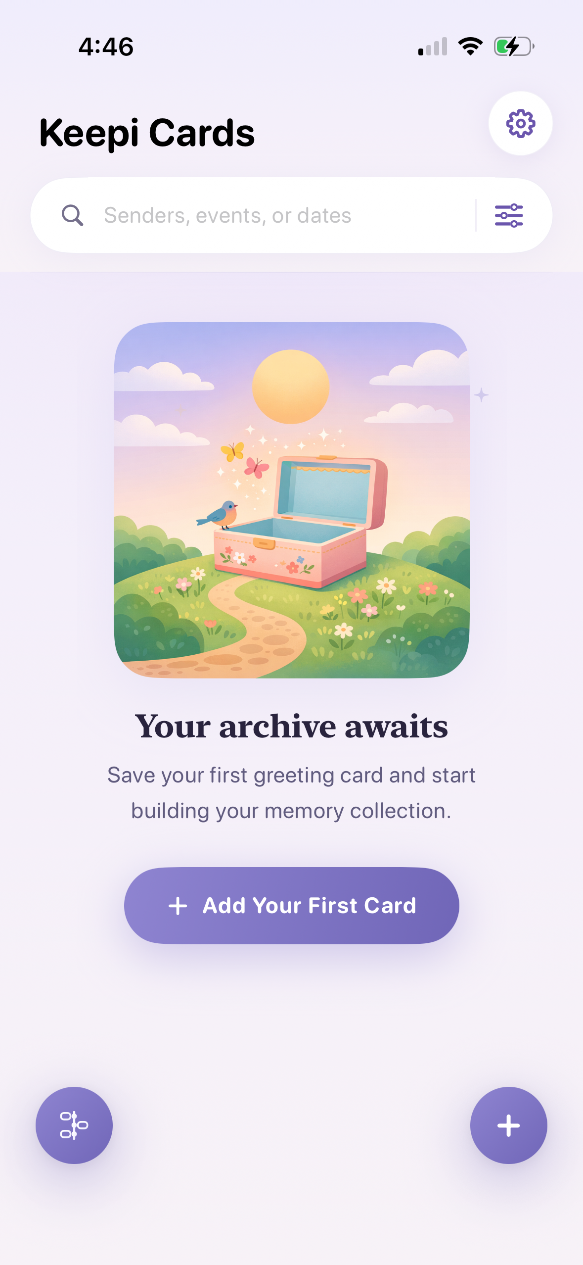 Keepi Cards app