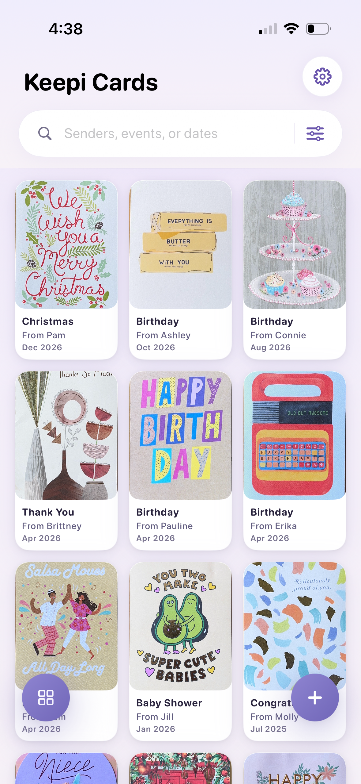 Keepi Cards - Browse and relive