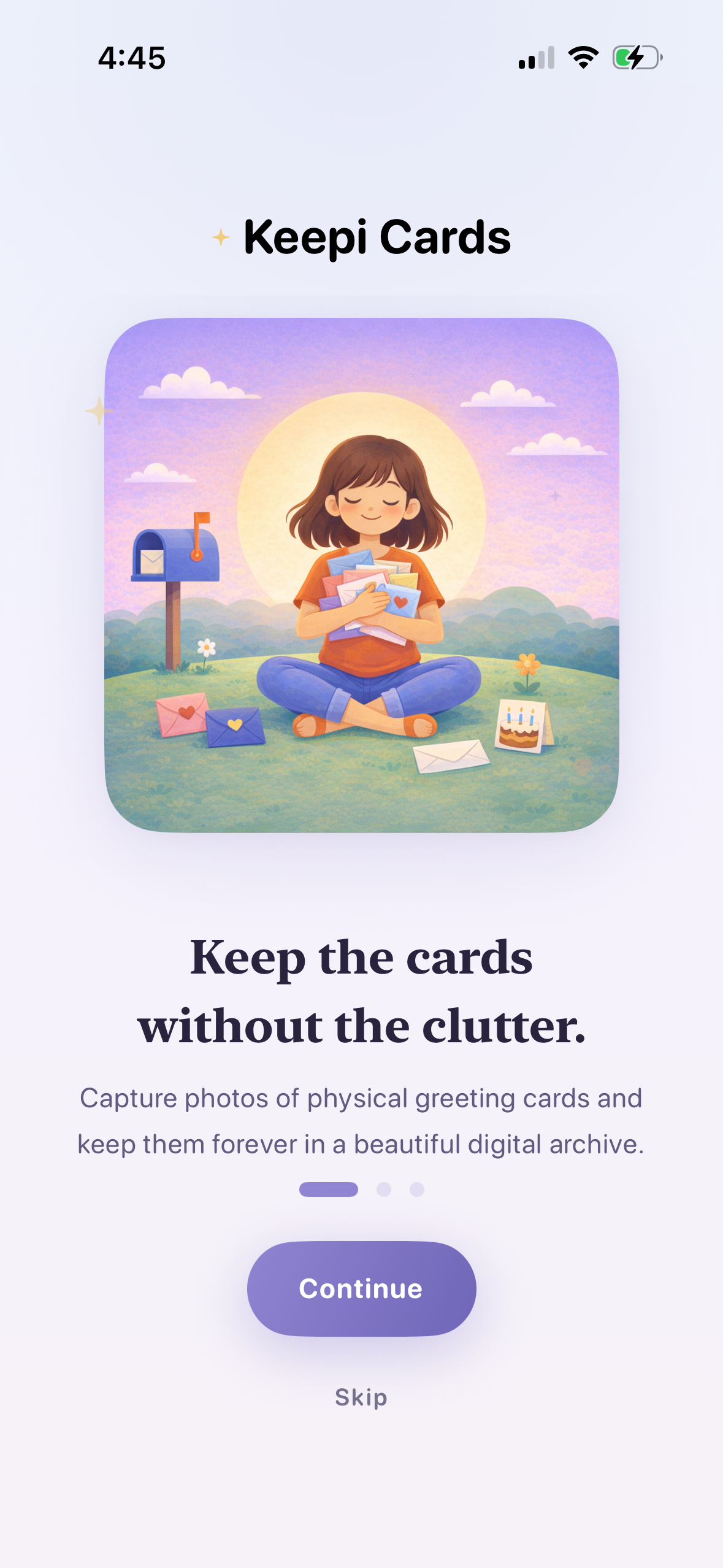 Keepi Cards app - Keep the cards without the clutter