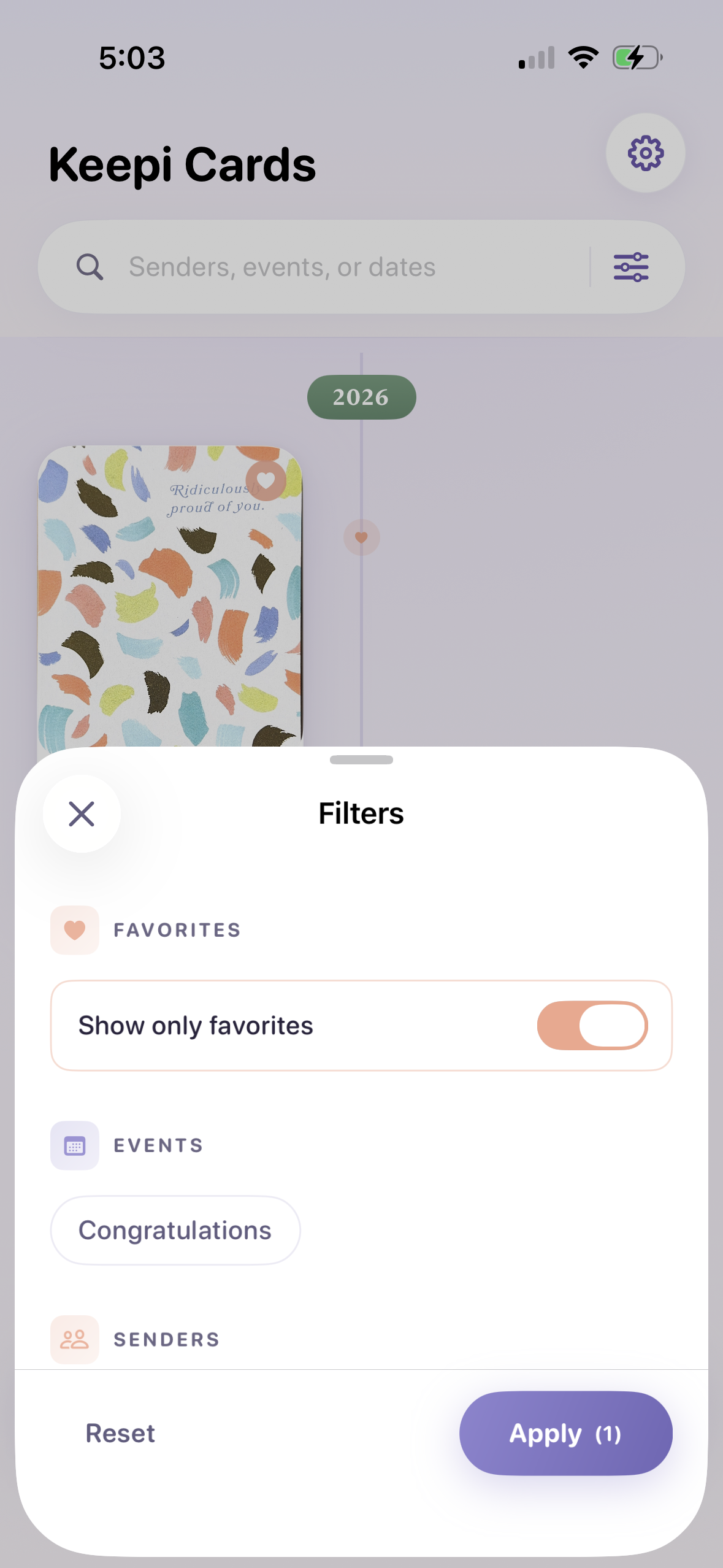 Keepi Cards - Search instantly